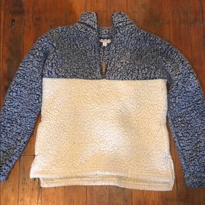 Fuzzy, soft wool pull over